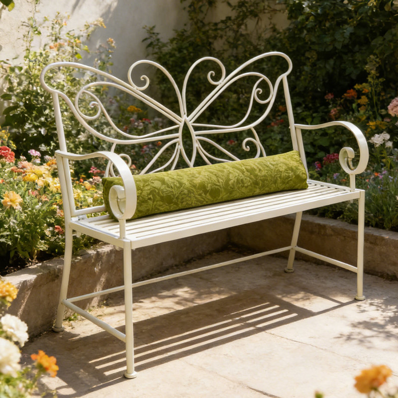 Banc de jardin 42 po, Ivoire ivoire