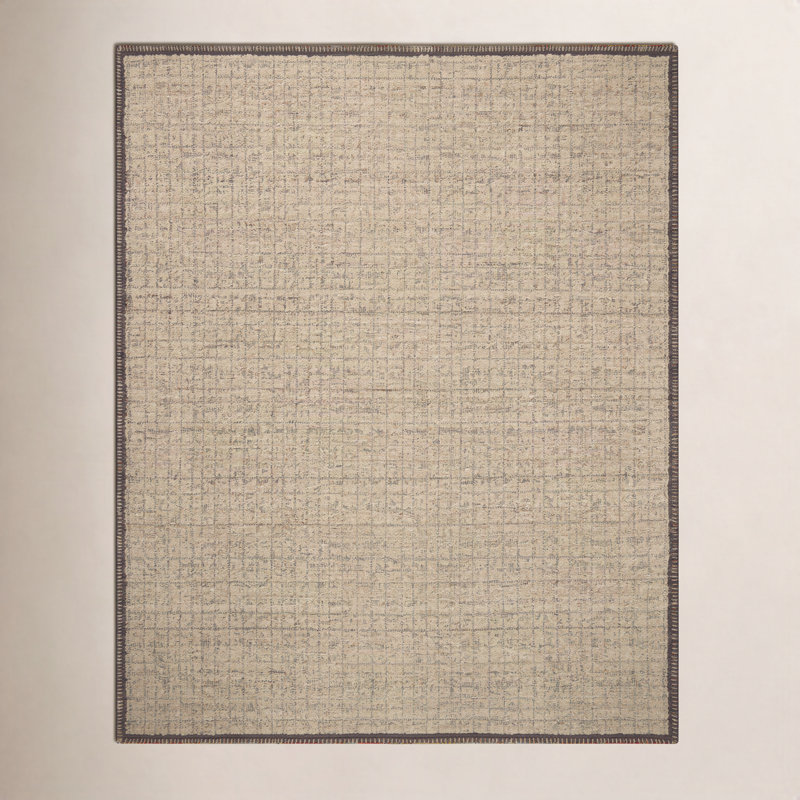 Amber Lewis x Loloi Bowie Sand / Coffee Area Rug, Rectangle 4' x 6'