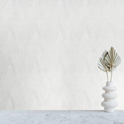 Lamborghini Abstract Wavy Diamonds Textured White Faux Fabric Wallpaper 3d Roll