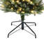 Sapin de Noël artificiel réaliste et mince de 1,5 m, préilluminé, avec pointes givrées et 150 lumières DEL blanc chaud