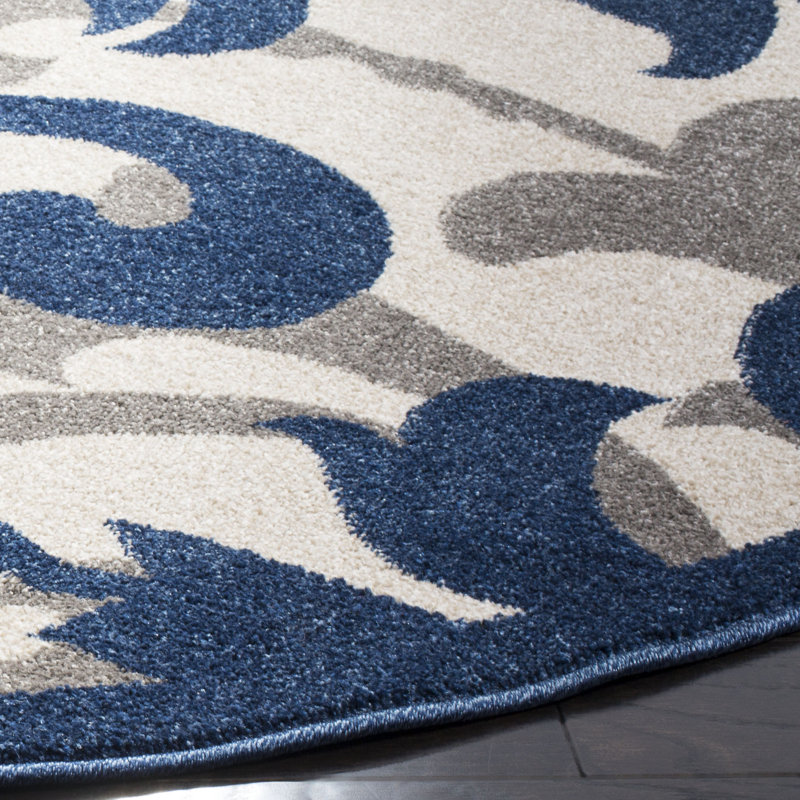 Tapis floral Aalt Performance, Carré 5 pi
