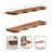 Alezar Mango Wood Wavy Floating Shelves-175061141