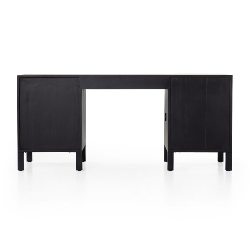Isador Executive Desk, Black Wash Poplar