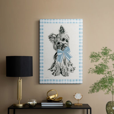 Yorkie bleue - Cavas enveloppés de galerie