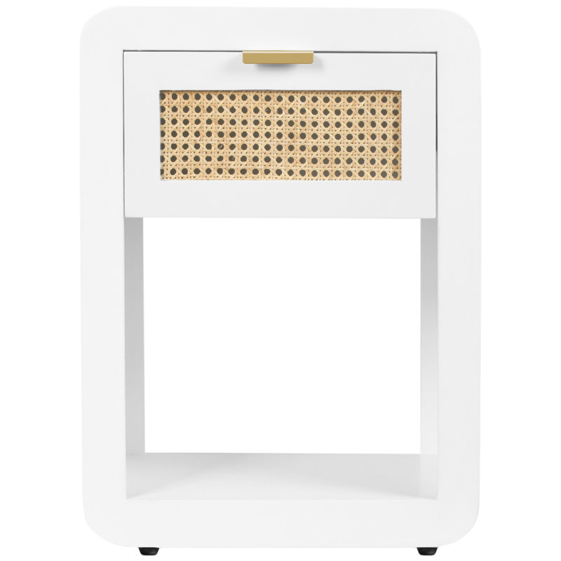 Imkamp 1 - Table de chevet à tiroir, Blanc