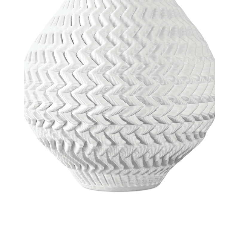 Plisse Medium Vase, 11" H x 12" W x 12" D