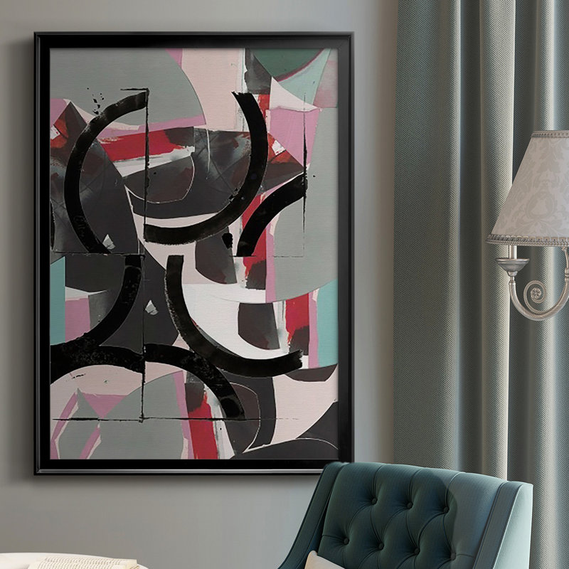 «Cartissi Space II», reproduction encadrée de qualité supérieure - prête à être accrochée, Noir