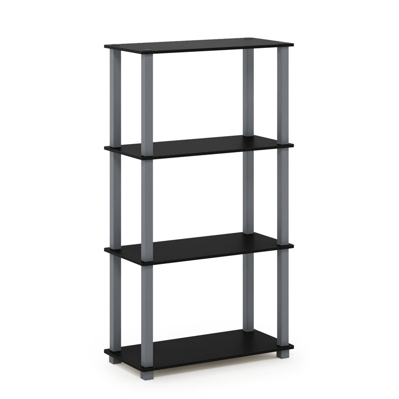 Johnston Etagere Bookcase, Black/Gray