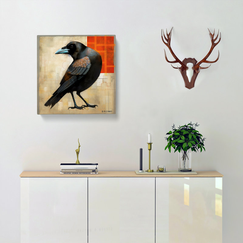 Crow Bauhaus No.1 - Wrapped Canvas