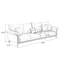 Canapé modulaire brun en cuir véritable-108590013