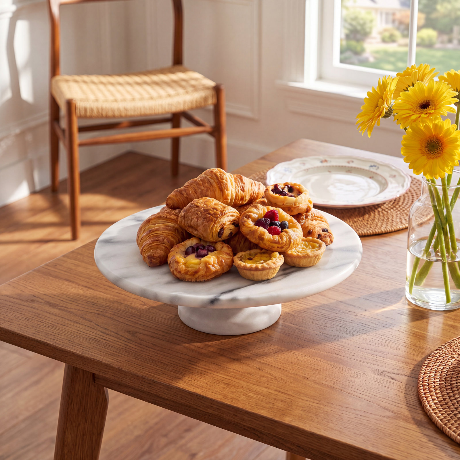 Marbe Lazy Susan, White Matte