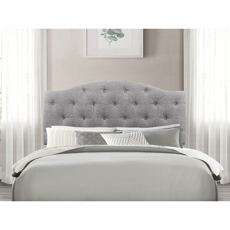 Upholstered Headboard, Gray, Queen