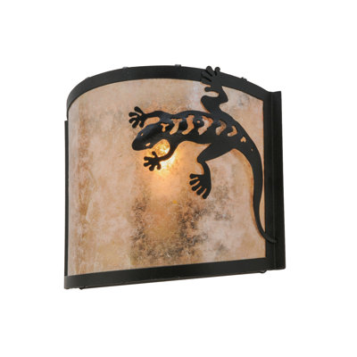 Rustic Lodge Flush Mounted Sconce