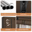 Armoire-penderie portative, portant à vêtements avec 3 barres de suspension, 6 tablettes de rangement et poche latérale-134065245