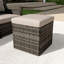 Repose-pieds de patio extérieur en osier PE Bellamy Stylish-682347157-682347159