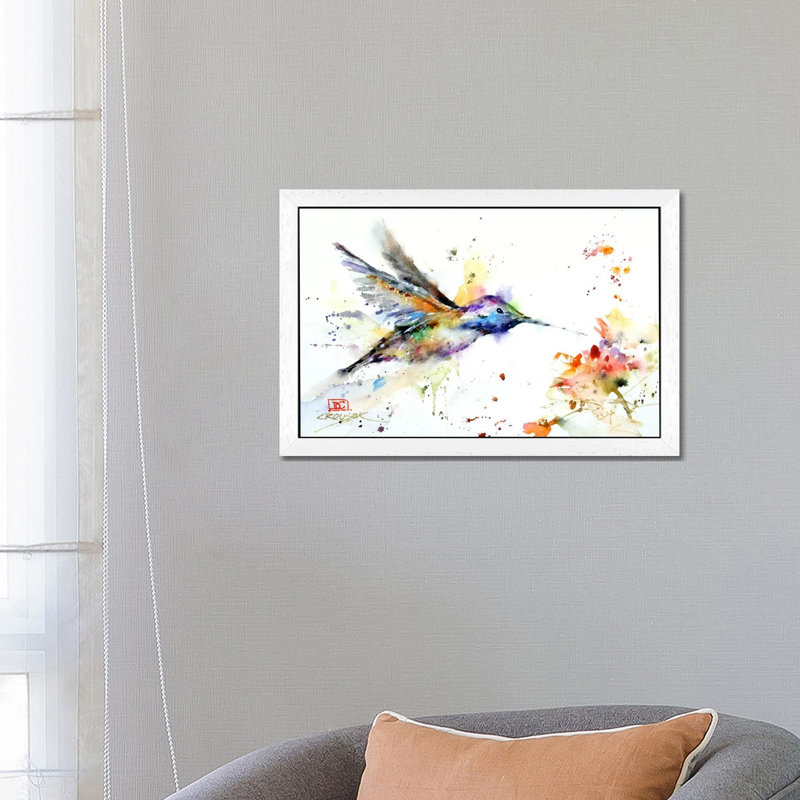 Journey by Dean Crouser - Painting on Canvas, 66.04 cm H x 45.72 cm W, White Framed
