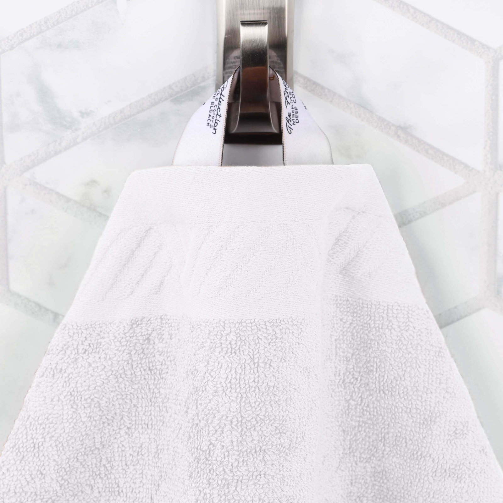 Olender 3-Piece Egyptian Cotton Towel Set, White