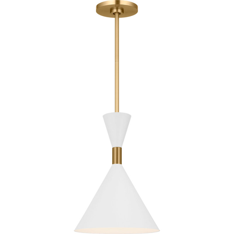 Bodhi Pendant, Burnished Brass, 14" H x 10" W x 10" D