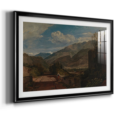 Bonneville, Savoy-J.M.W. Turner, reproduction encadrée avec passe-partout et verre - 1803