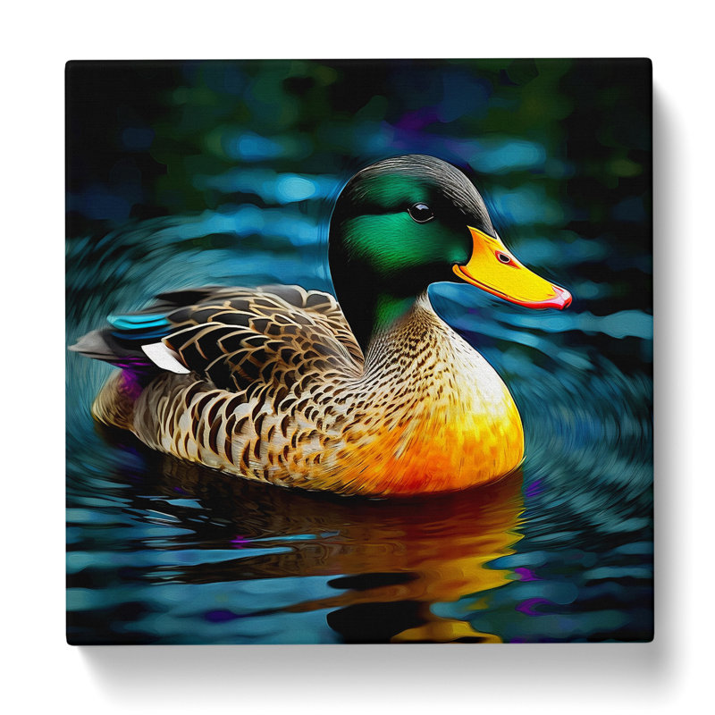 Duck Digital - Wrapped Canvas - Framed Print, 50cm H x 50cm W x 3cm D