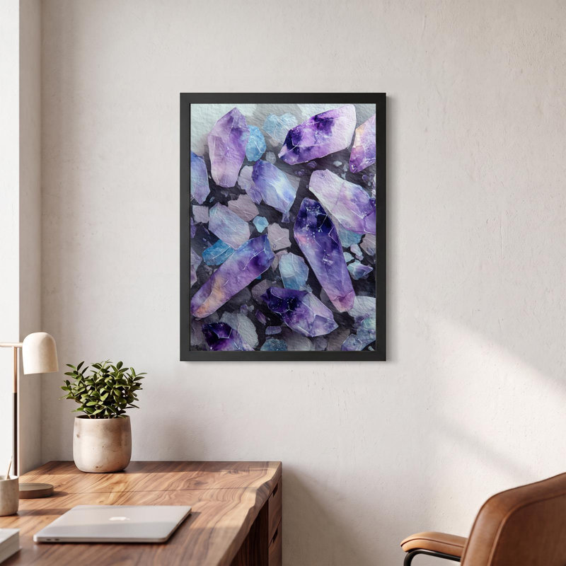 Amethyst Glow, 20" H x 26" W