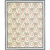 Highland Needleworks Flatweave Wool Area Rug in Beige