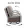 Bobra Outdoor Wicker Swivel Rocking Patio Lounge Chair with Cushions set of 2