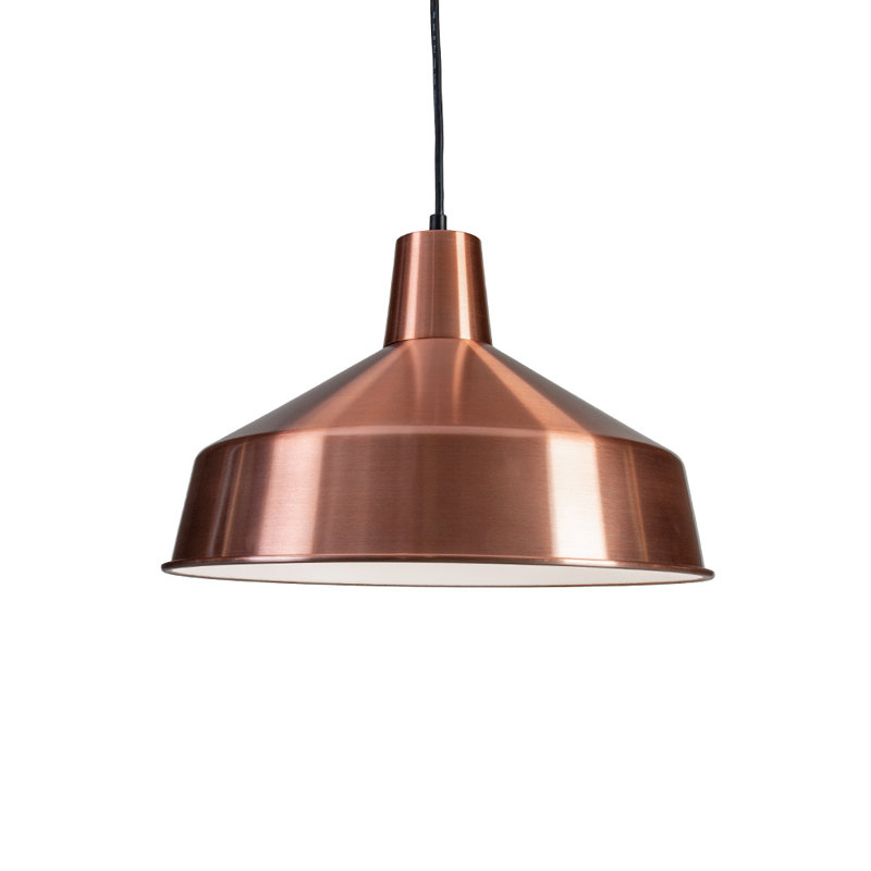 Luminaire suspendu à 1 lumière Clementon, Cuivre