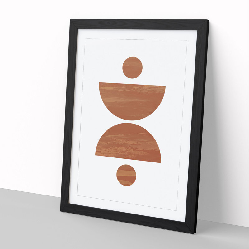 Balance - Picture Frame Graphic Art, Black, 48cm H x 36cm W x 2cm D