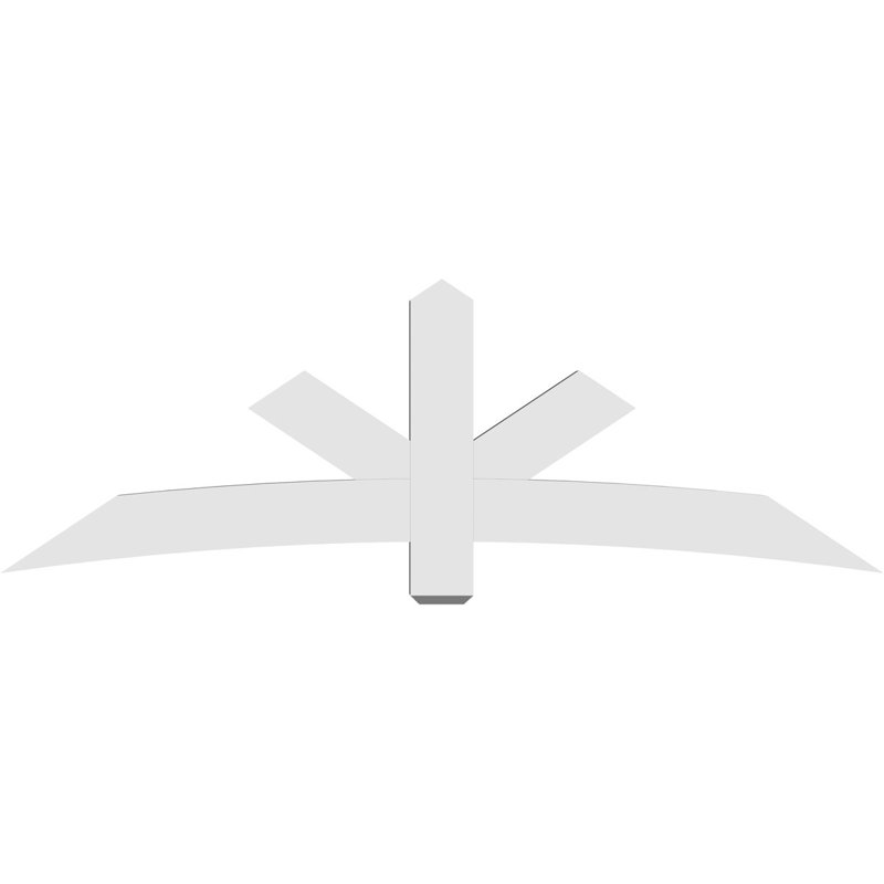 Support de pignon Alberta Alberta, H 28 po x l 84 po (pas: 8/12), P 4 po x F 6 po, PVC