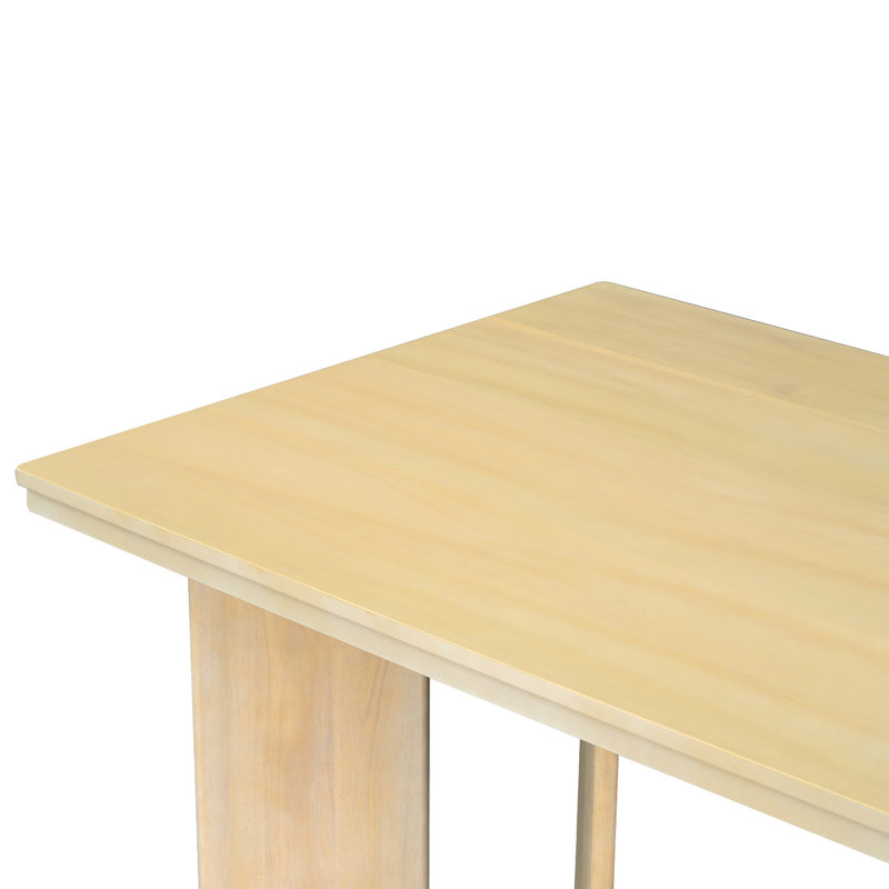 Configuration de salle à manger moderne 7, forme de chaise ergonomique, fabrication en bois massif, impression confortable