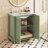 Bathroom Vanity with Ceramic Sink, Hidden Drawer
