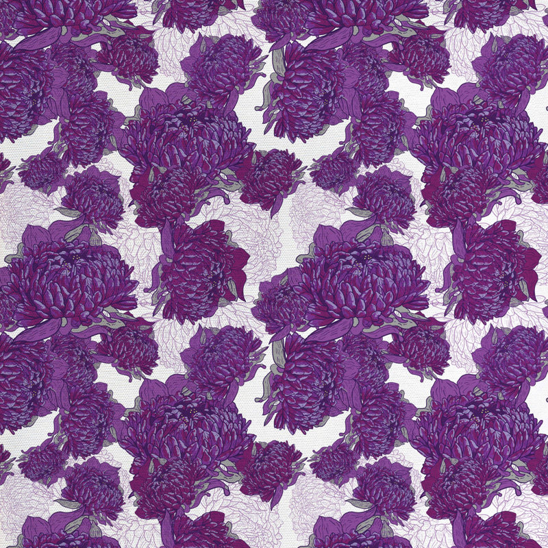 Tissu mauve, l 58 po x L 72 po