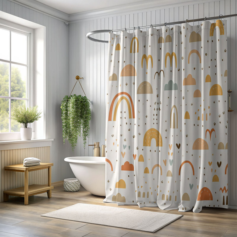 Magical Haven - Rideau de douche Premium, H 74 po x l 71 po