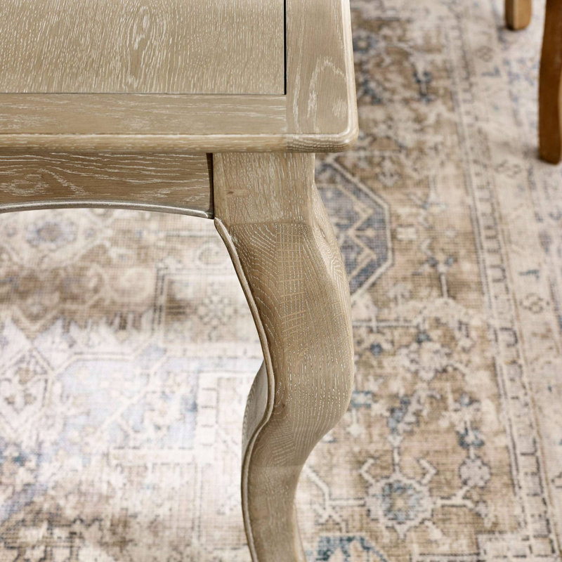 Aniso 190 cm Extendable Oak Dining Table with Wood Base