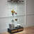 Modern Glass Display Cabinet With Large Drawers-577585377