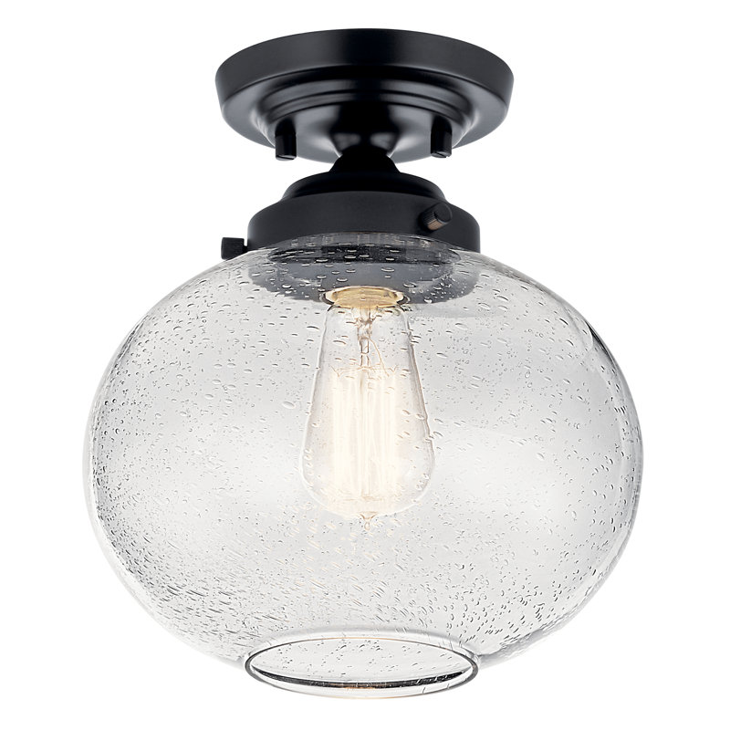 Plafonnier semi-encastré en verre Myren