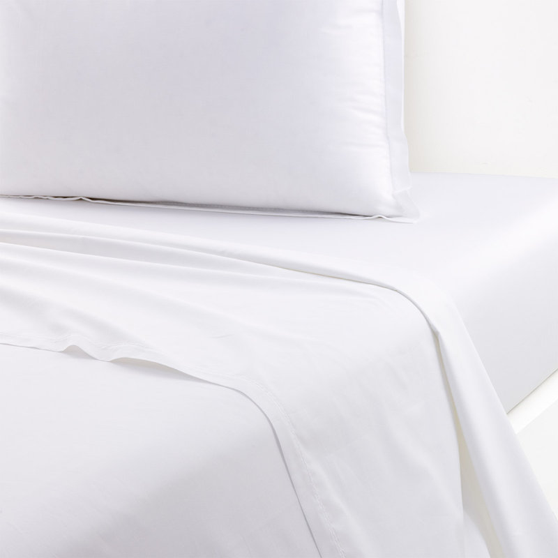 Batiste Flat Sheet, King Flat Sheet, White
