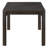 Rectangular Dining Table With Parquet-Style Top And Rounded Corners-452849347