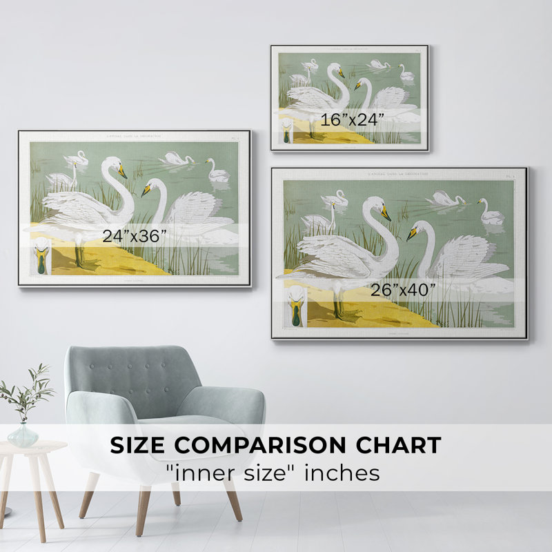 Paysage rétro - XX, H 17 po x l 25 po x P 2 po, Toile encadrée flottée blanche