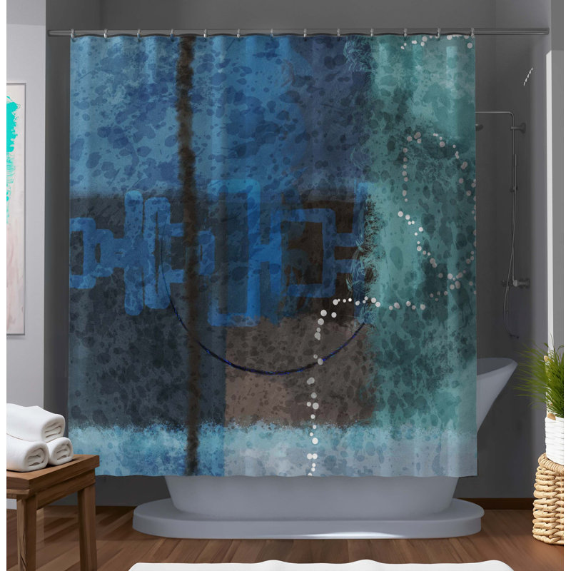 Rideau de douche abstrait Hriti