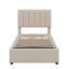 Lit plateforme tapissier simple - Système de rangement hydraulique inclus-1548686450