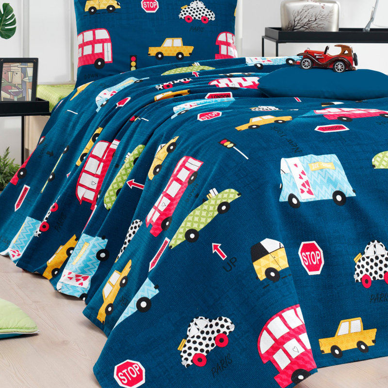 Caracara Cotton Abstract Bedspread, 200 x 235 cm Bedspread