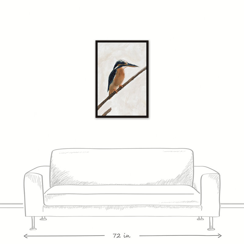 « taches kingfisher », reproduction sur toile tendue, H 30 po x l 20 po x P 1,25 po, Toile tendue