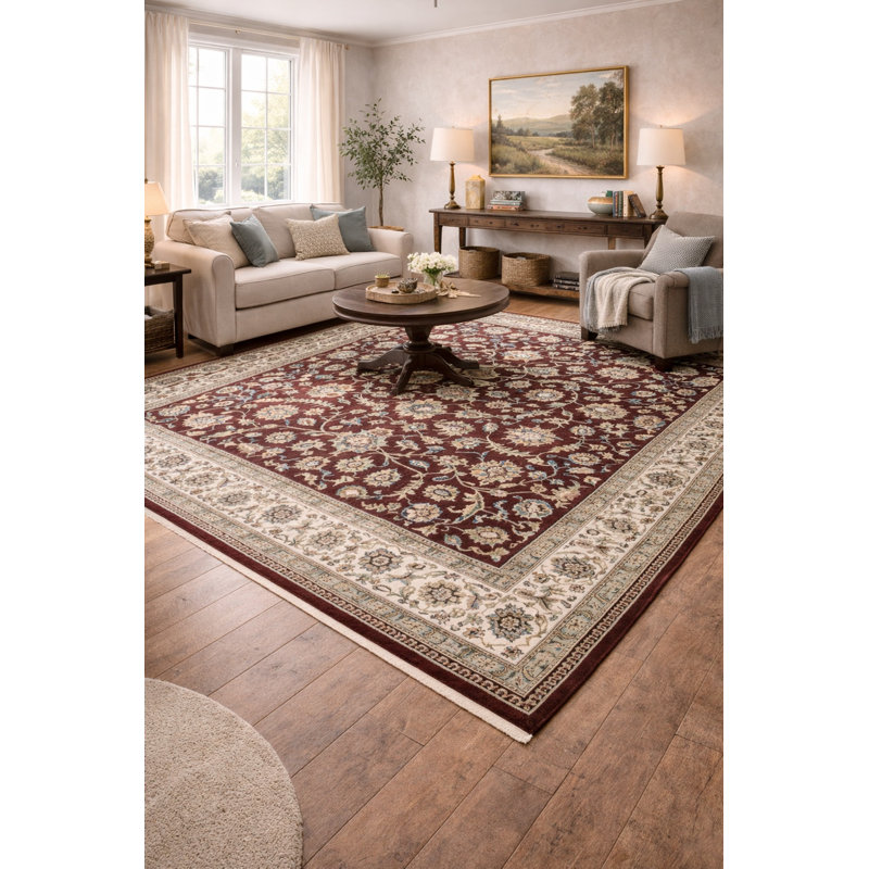 Tapis oriental Indo-Kashan Maroon