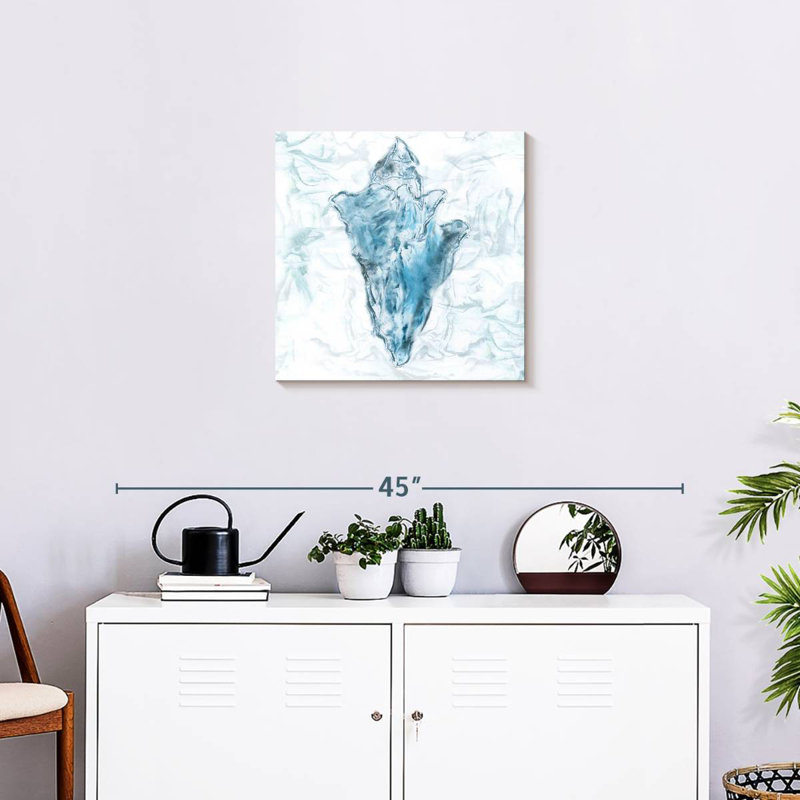 Aletra Blue Marble Coast Shell, 20" H x 20" W