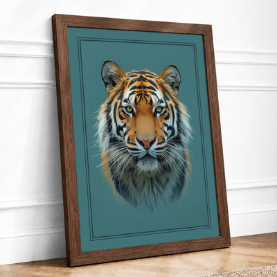 Tiger's Gaze Realism - Framed Print