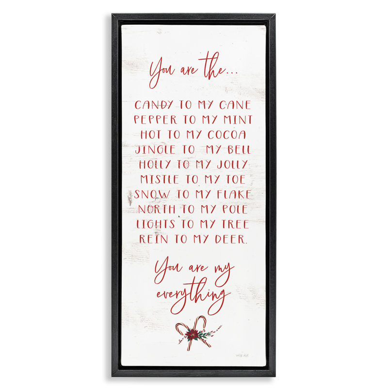 Cadre flottant My My Holiday Holiday, design par Cindy Jacobs, H 25 po x l 11 po, Noir