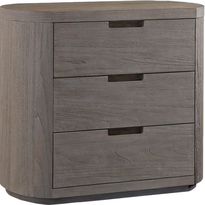 Palmer 3 - Drawer Solid Wood Nightstand, Drifwood