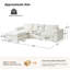 Canapé modulaire en L surdimensionné avec housse de coussin amovible Cioffi-869639207-869639205-869639204